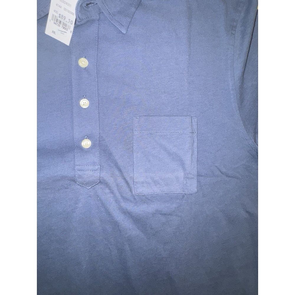 Brooks Brothers Polo Shirt Blue 93986 Brand New With Tags Slim Fit XL - Picture 3 of 4